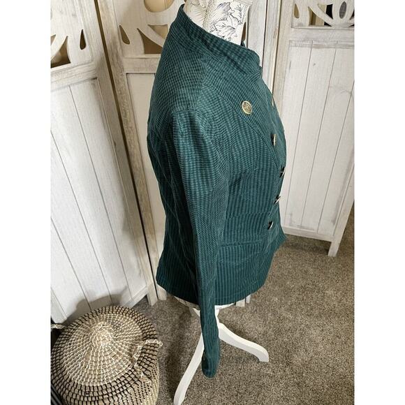 Cabi Womens Blazer Lennon Jacket Green Military Double Breasted Small - Picture 6 of 10